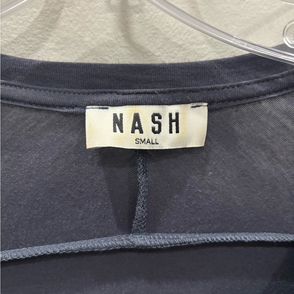 Nashville  Women's Navy V-Neck Top - Picture 2 of 3